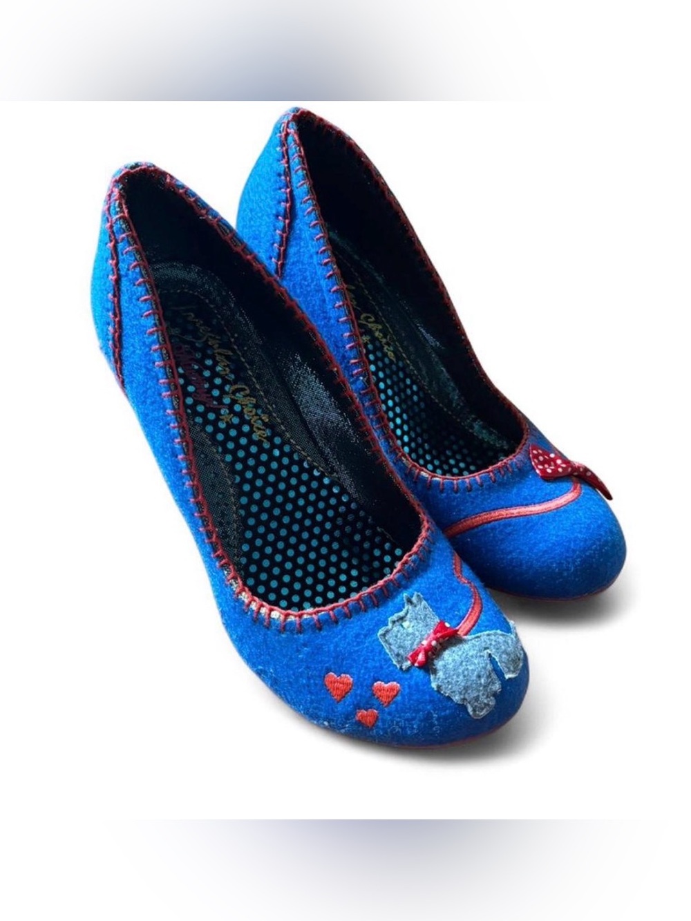 Irregular Choice Scottie Dog heels size 38 US 7.5
